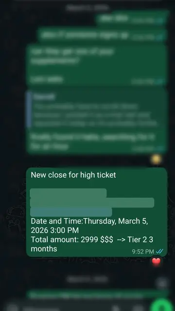 Client result screenshot
