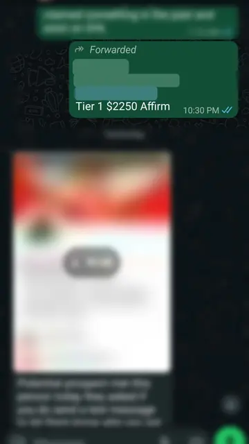 Client result screenshot