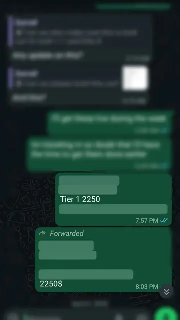 Client result screenshot