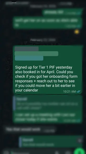 Client result screenshot